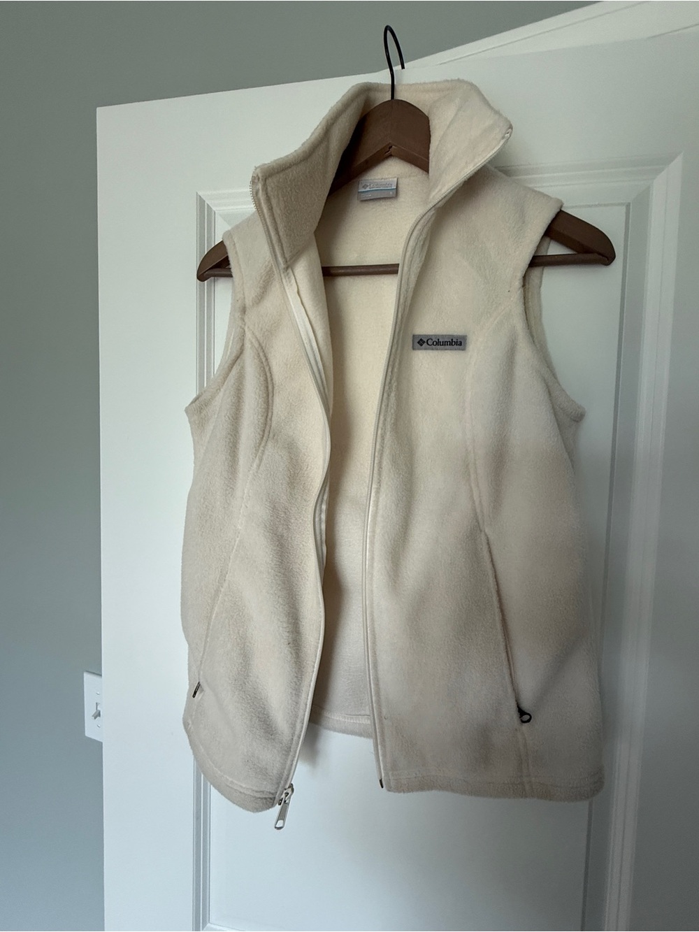 Columbia Ivory Fleece Vest - Zip Front